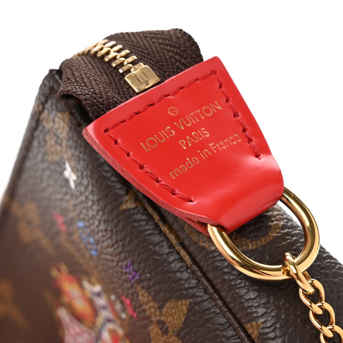 Monogram 2020 Christmas Animation Bumper Cars Mini Pochette Accessories Coquelicot