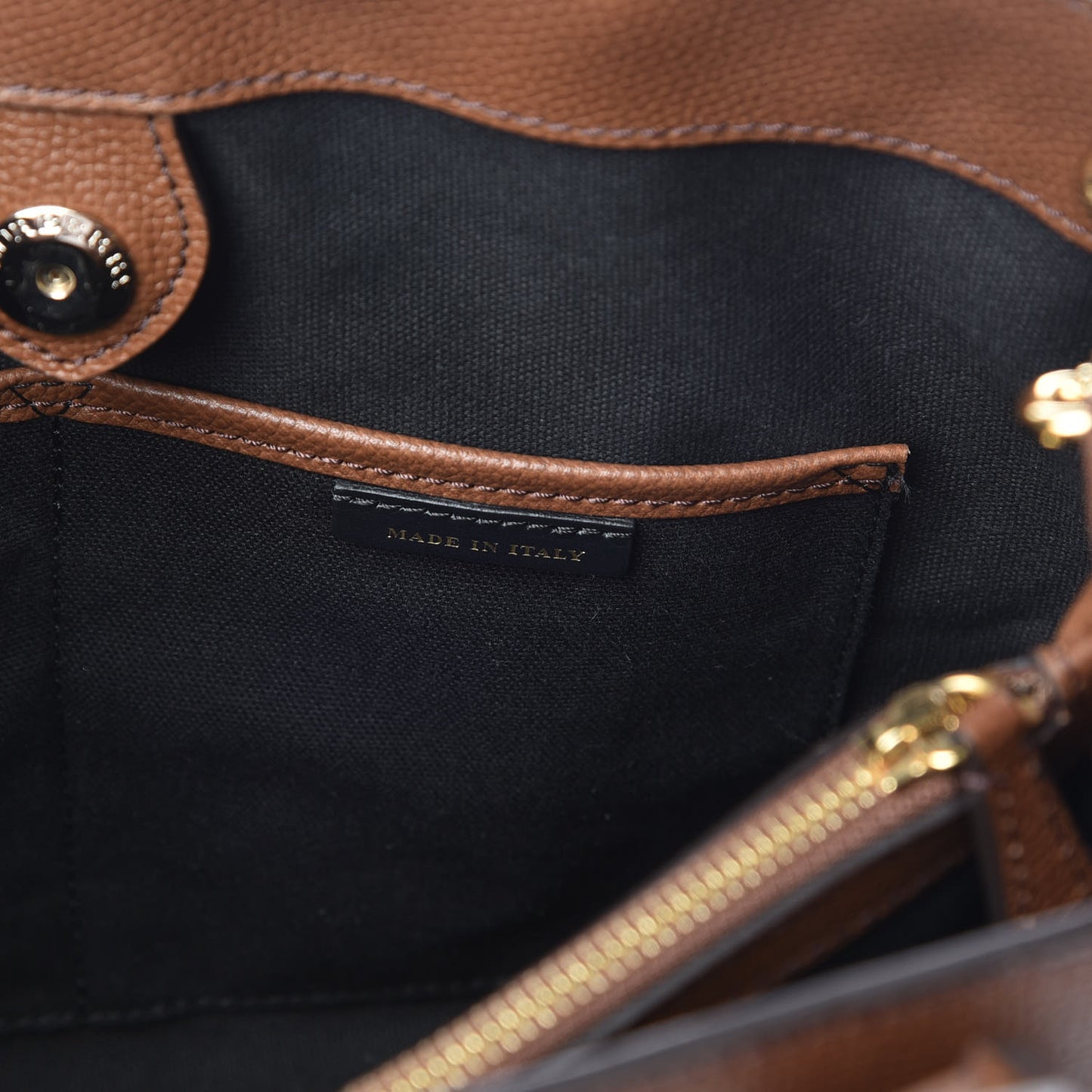 Grainy Calfskin House Check Medium Banner Tote Tan