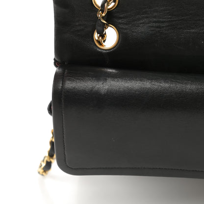 Chanel Lambskin Quilted Medium Double Flap Black 13 of 15