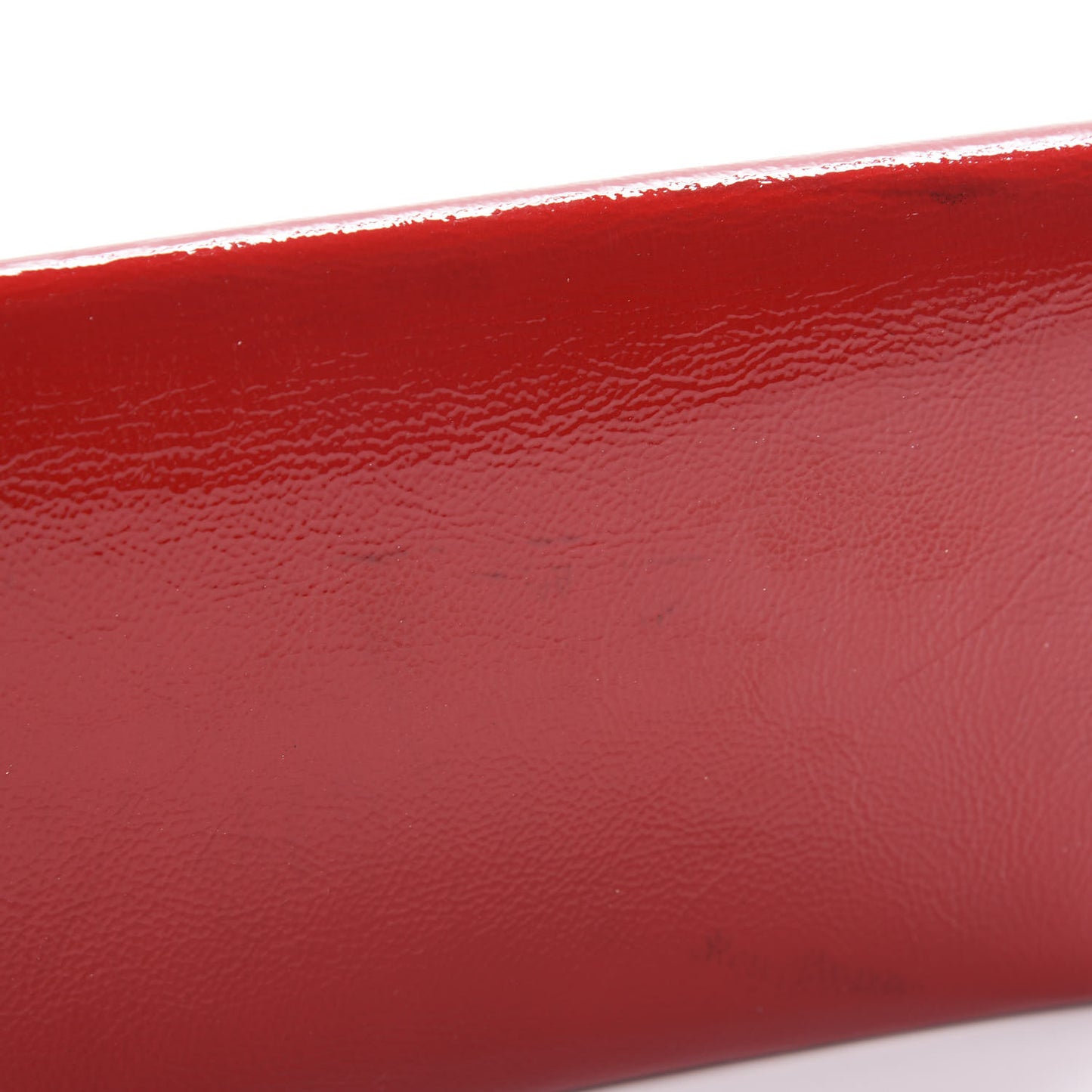 Textured Patent Small Belle De Jour Clutch Red