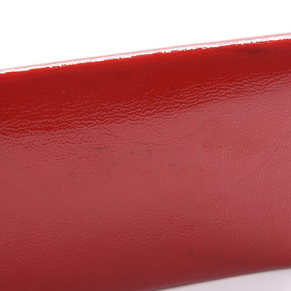 Saint Laurent Textured Patent Small Belle De Jour Clutch Red 8 of 11