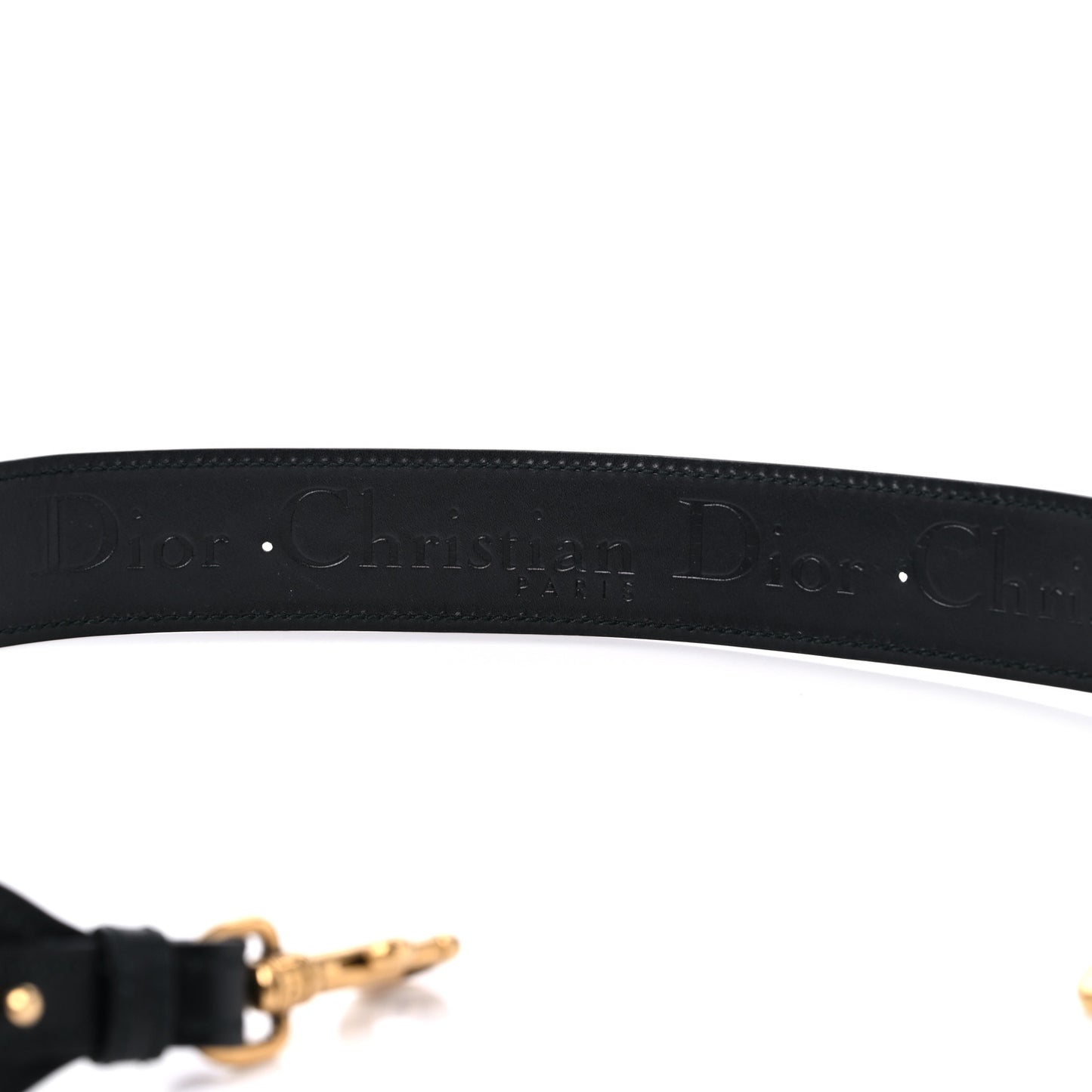 Calfskin J'Adior Shoulder Strap Black