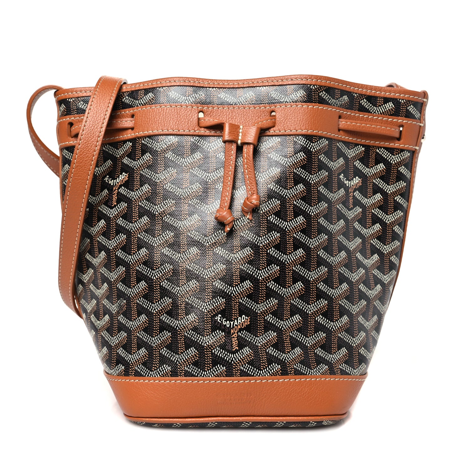 Goyardine Petit Flot Bucket Bag PM Black Gold