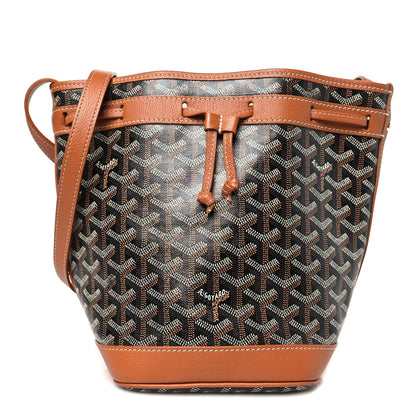 Goyard Goyardine Petit Flot Bucket Bag PM Black Gold 1 of 9