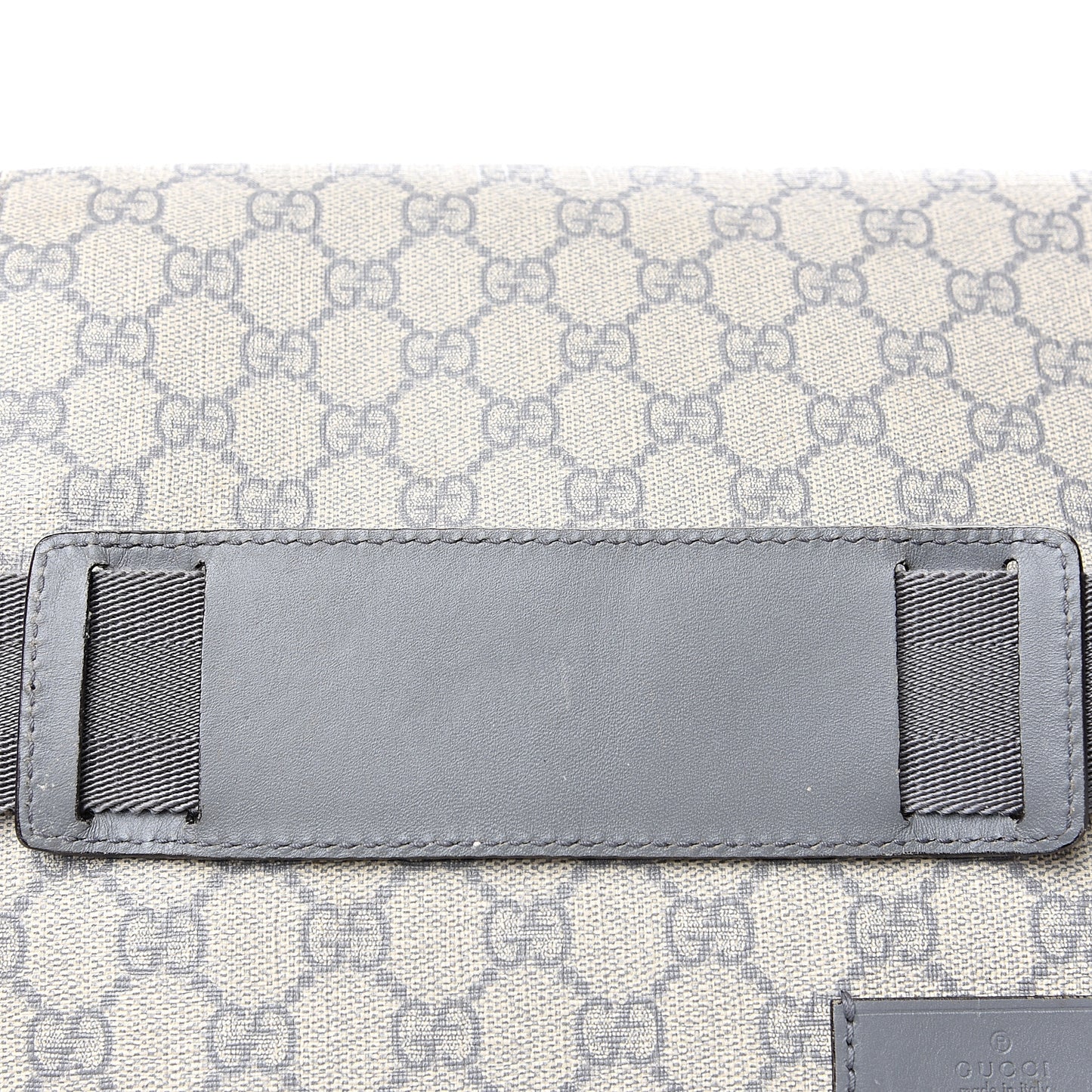 GG Plus Monogram Messenger Diaper Bag Ecru Grigio