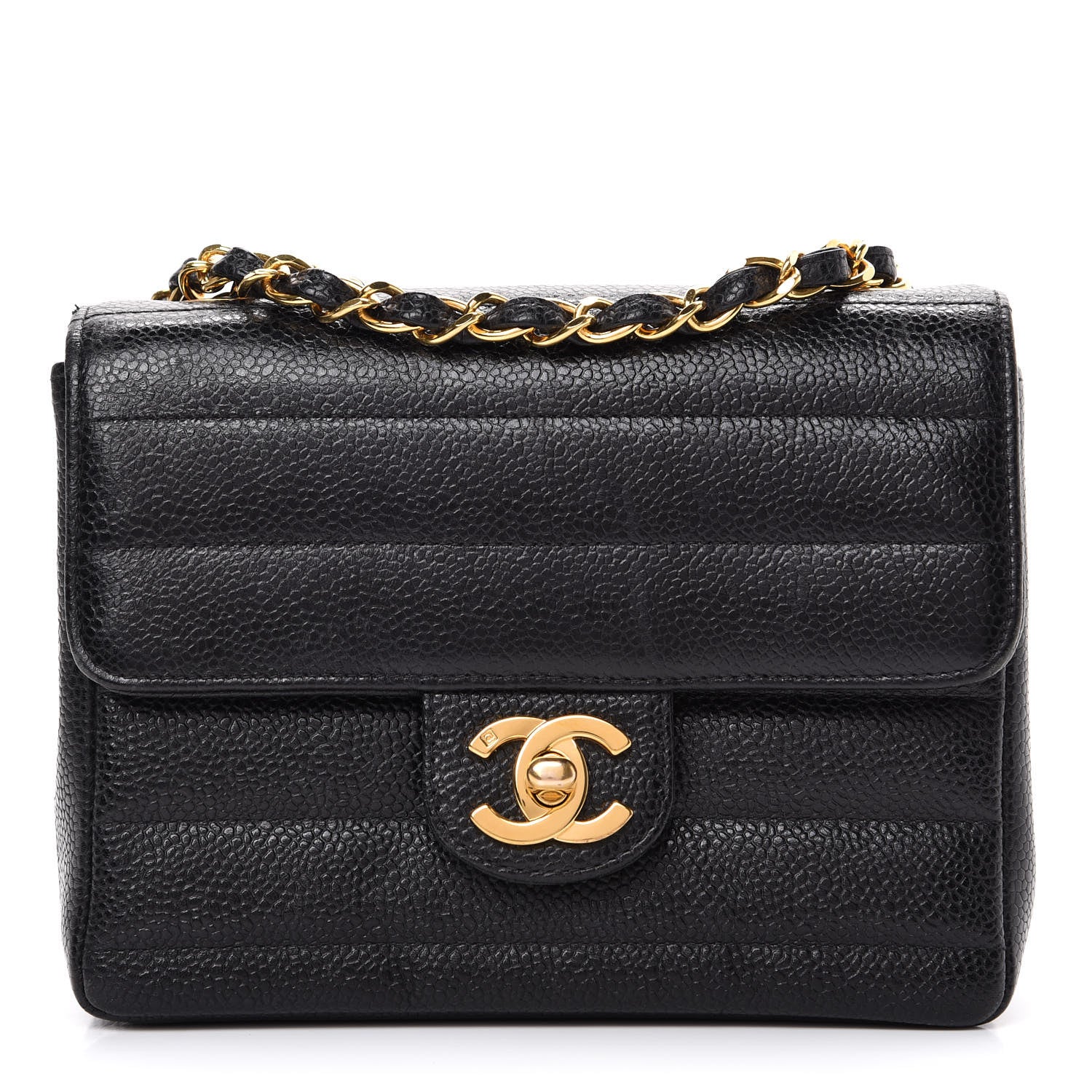 Chanel Caviar Horizontal Quilted Mini Square Flap Black 1 of 15