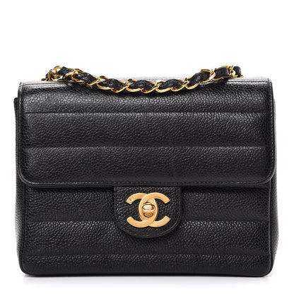 Chanel Caviar Horizontal Quilted Mini Square Flap Black 1 of 15