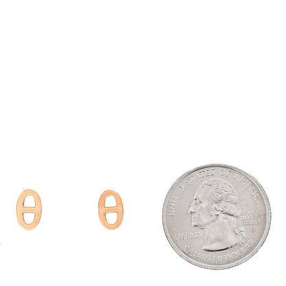 Hermes 18K Rose Gold TPM Farandole Stud Earrings 2 of 5