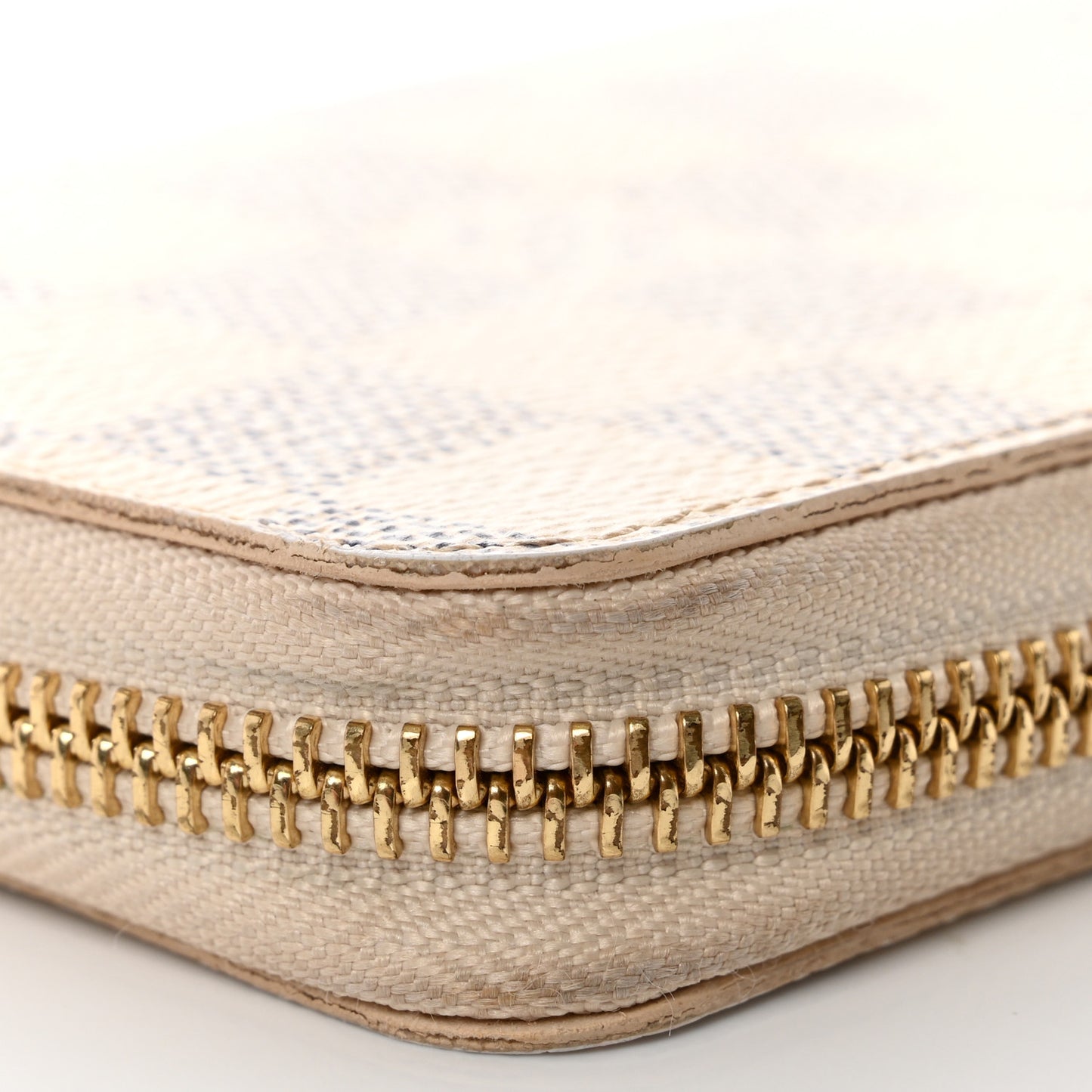 Damier Azur Clemence Wallet Rose Ballerine
