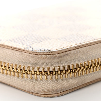 Louis Vuitton Damier Azur Clemence Wallet Rose Ballerine 13 of 14