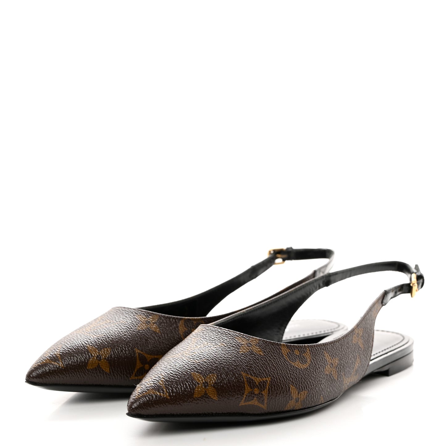 Patent Monogram Cherie Slingback Ballerina Flats 39