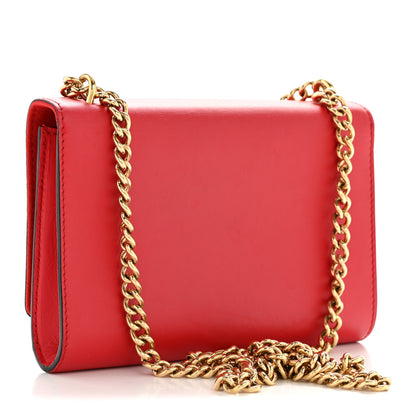 Louis Vuitton Calfskin Chain Louise MM Red 2 of 14