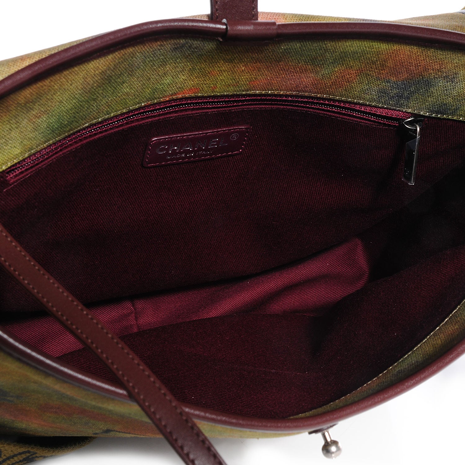 Chanel Washed Toile Graffiti On The Pavements Messenger Khaki Multicolor 7 of 9