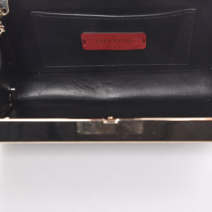 Valentino Garavani Swarovski Crystal Minaudiere Box Clutch Black 5 of 7