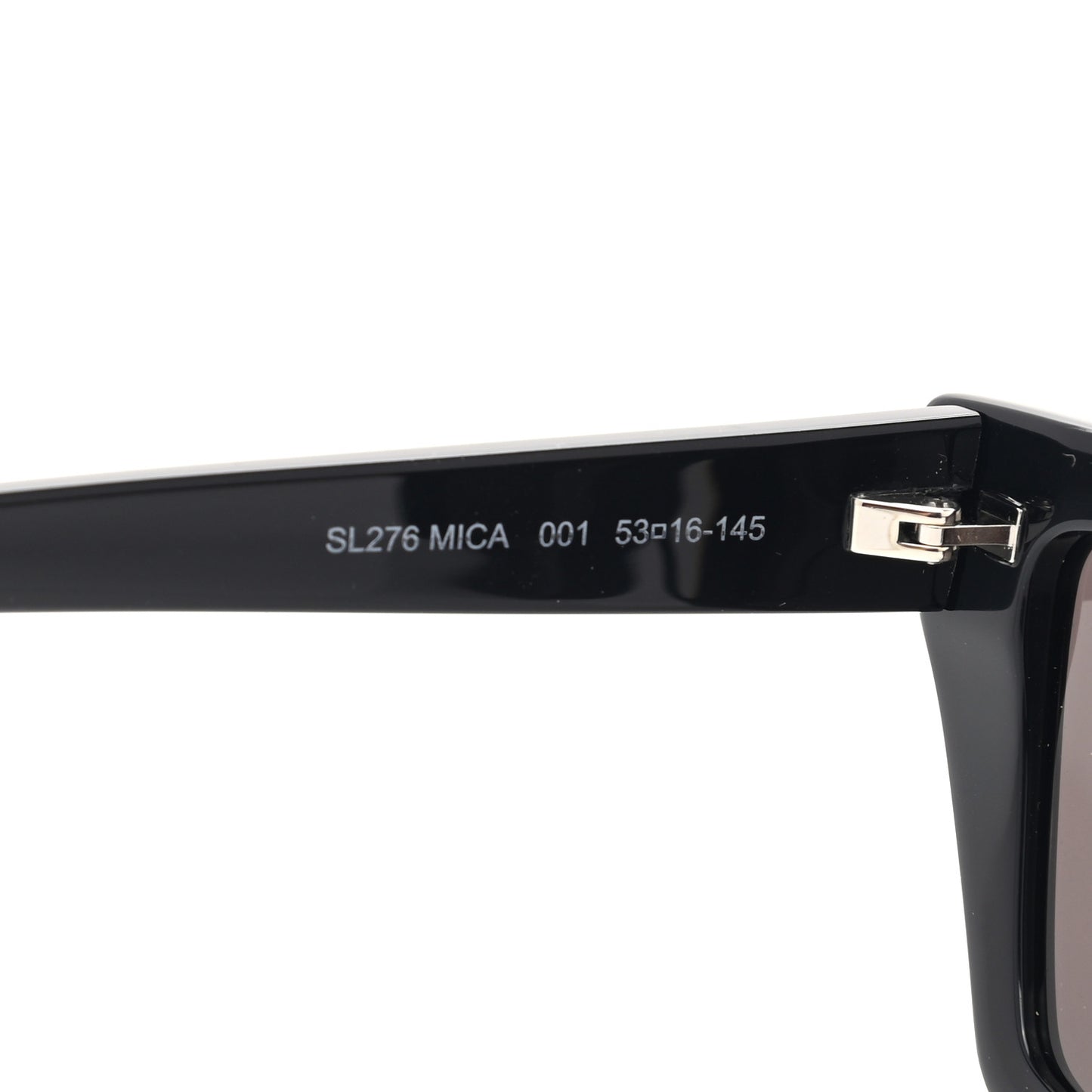 Acetate Mica Cat Eye Sunglasses SL 276 Black