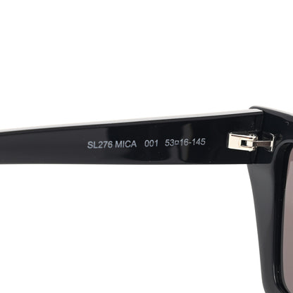 Saint Laurent Acetate Mica Cat Eye Sunglasses SL 276 Black 7 of 8