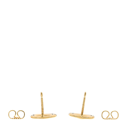 Tiffany 18K Yellow Gold 11mm Elsa Peretti Open Heart Earrings 3 of 4