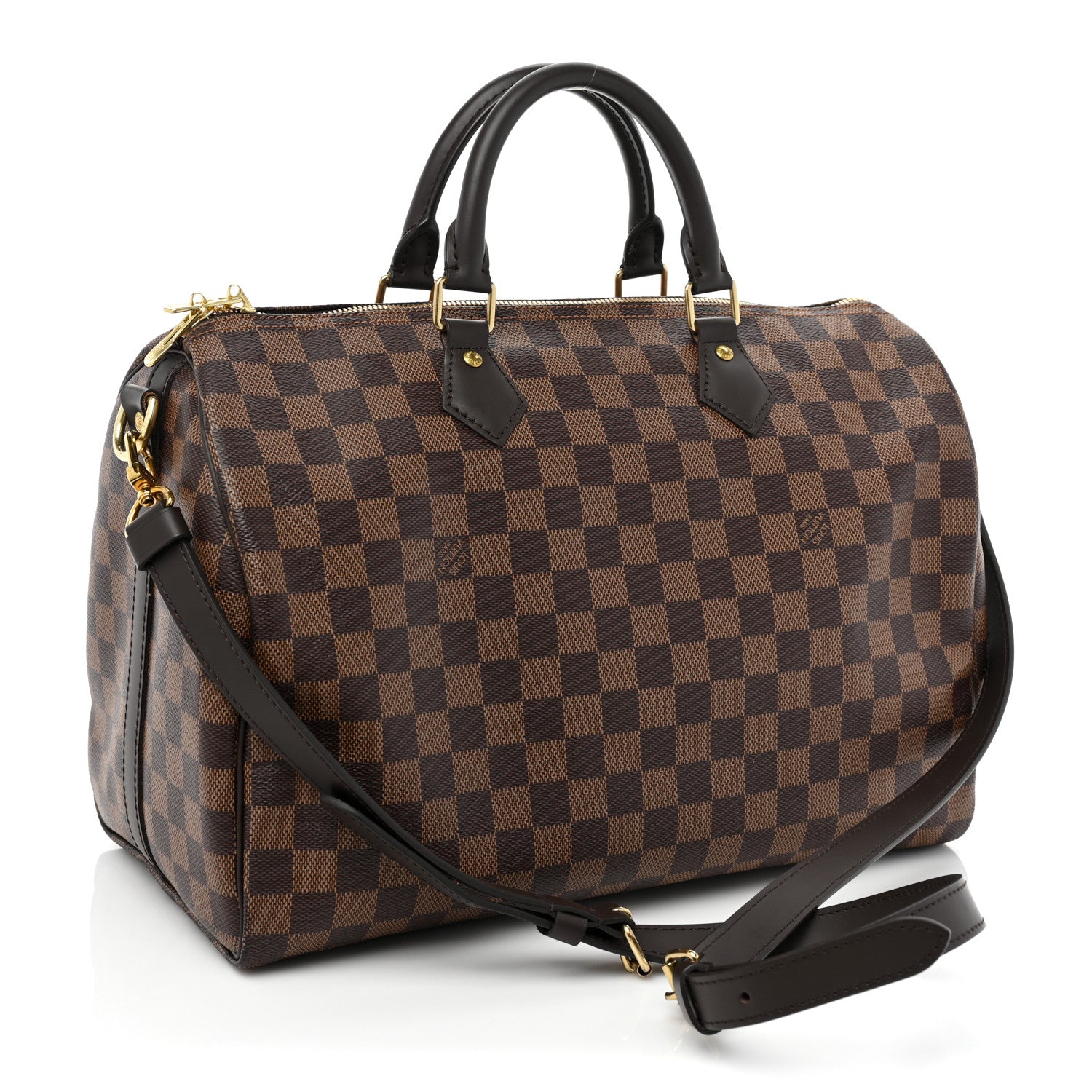 Louis Vuitton Damier Ebene Speedy Bandouliere 35 3 of 16