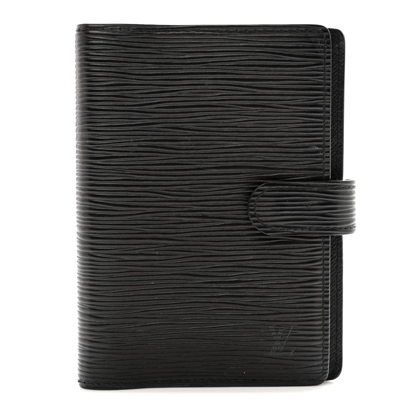 LOUIS VUITTON Epi Small Ring Agenda Cover Black