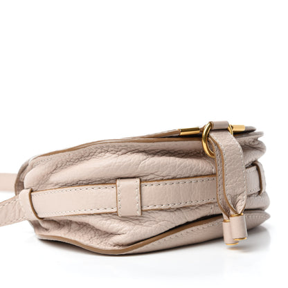 Chloe Calfskin Mini Marcie Round Crossbody Bag Abstract White 4 of 11