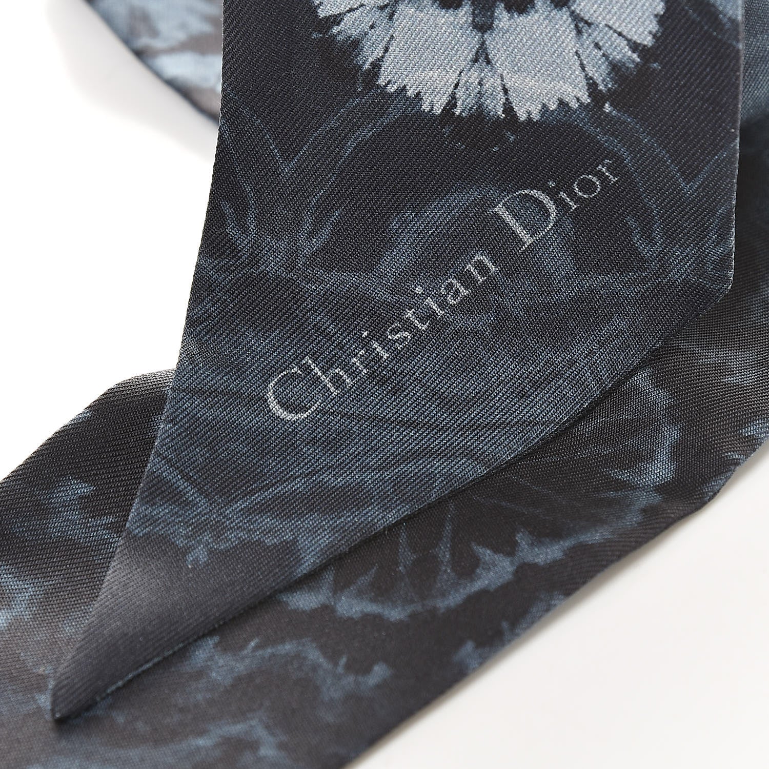 Christian Dior Silk KaleiDioroscopic Mitzah Scarf Blue 4 of 4