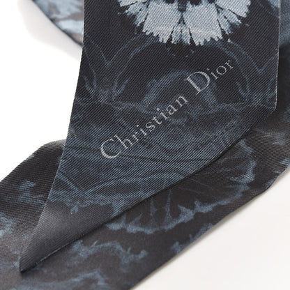 Christian Dior Silk KaleiDioroscopic Mitzah Scarf Blue 4 of 4