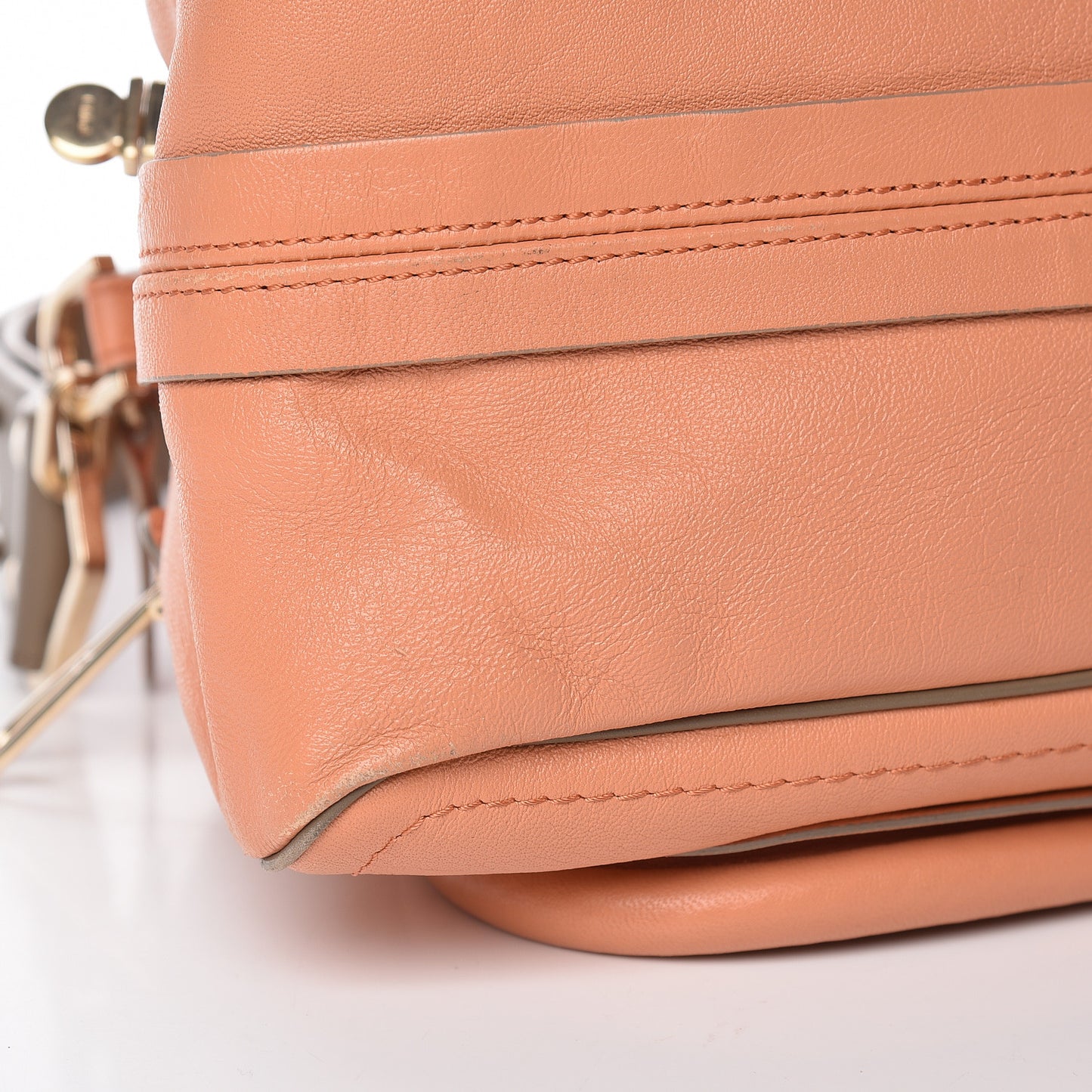 Calfskin Medium Military Paraty Peach Pink