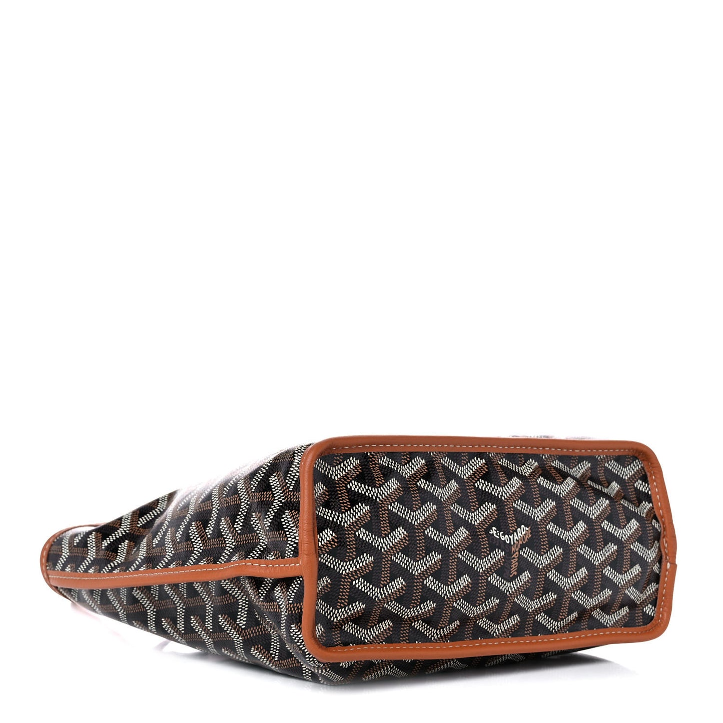 Goyardine Reversible Mini Anjou Black Gold
