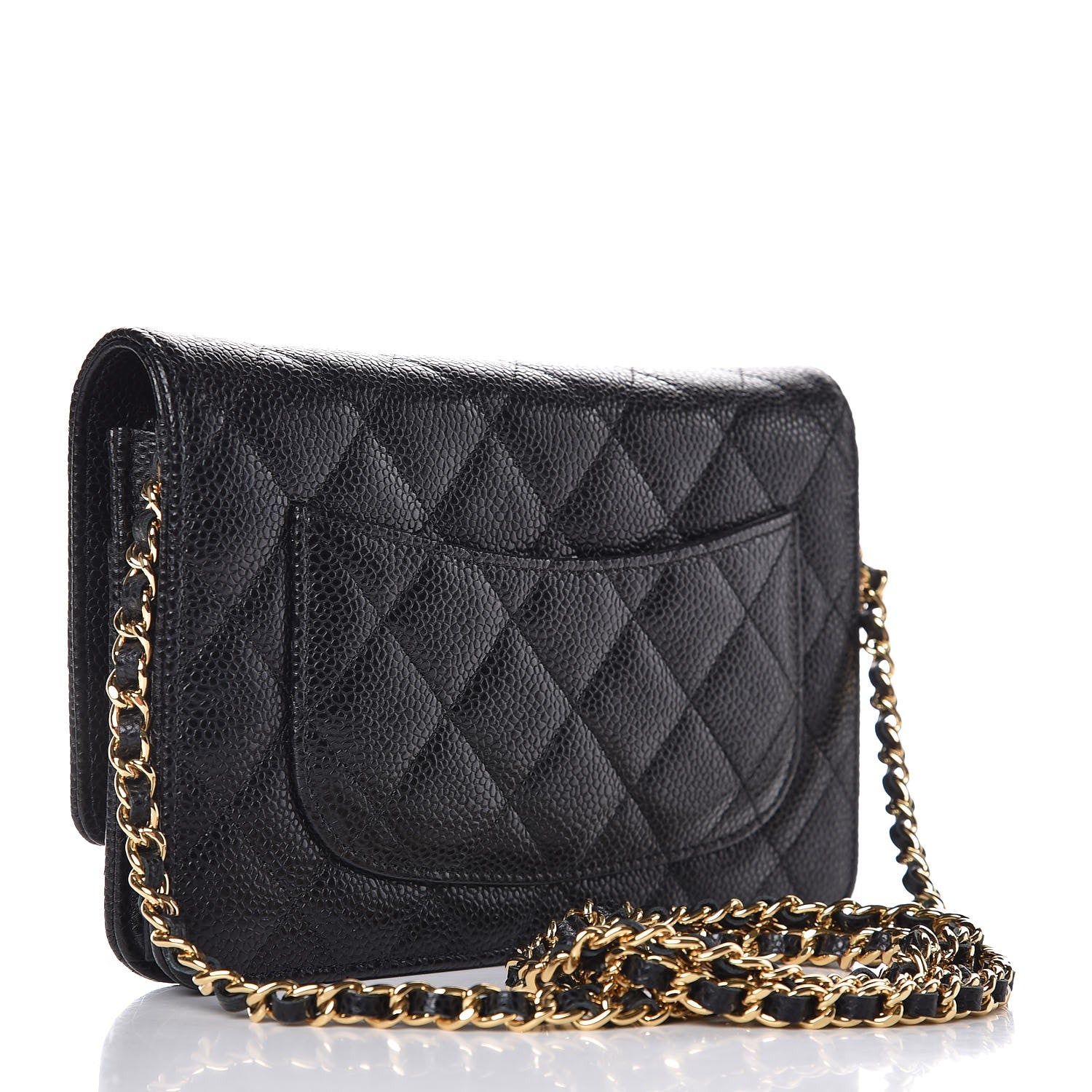 Chanel Caviar Quilted Wallet On Chain WOC Black 3 of 9