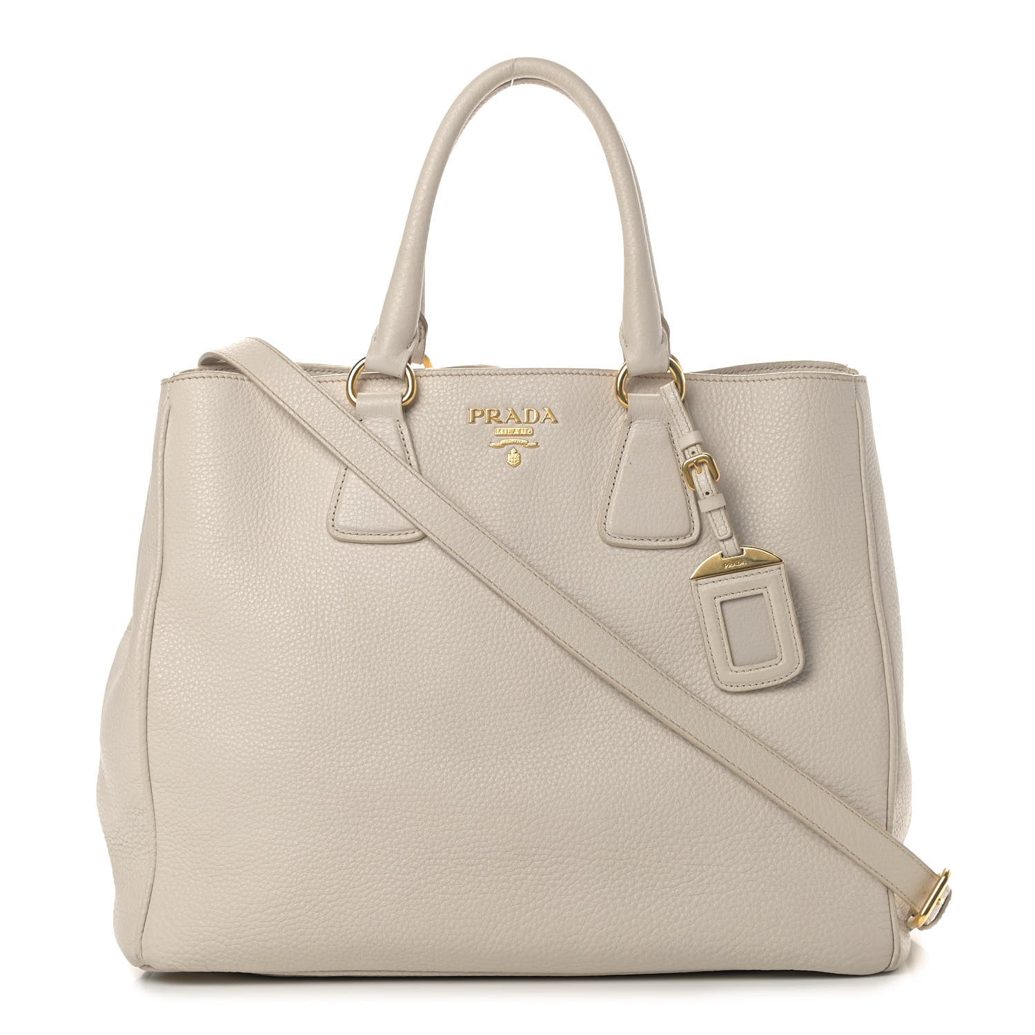 Prada Vitello Daino Tote Talco 1 of 14