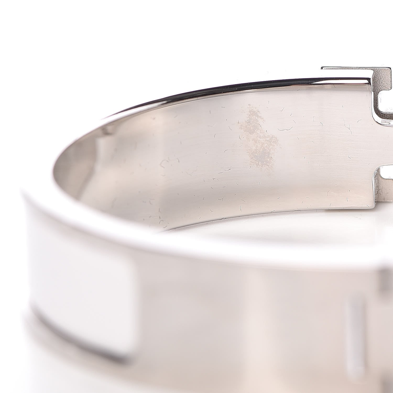 Hermes Enamel Narrow Clic Clac H Bracelet PM White 5 of 6