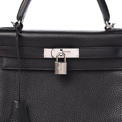 Hermes Taurillon Clemence Kelly Retourne 28 Black 37 of 38