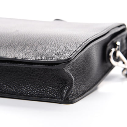 Prada Vitello Phenix Messenger Satchel Black 10 of 10