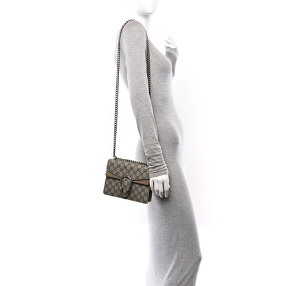 Gucci GG Supreme Monogram Mini Dionysus Shoulder Bag Taupe 2 of 13