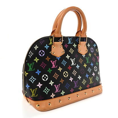 Louis Vuitton Monogram Multicolor Alma Black 3 of 11