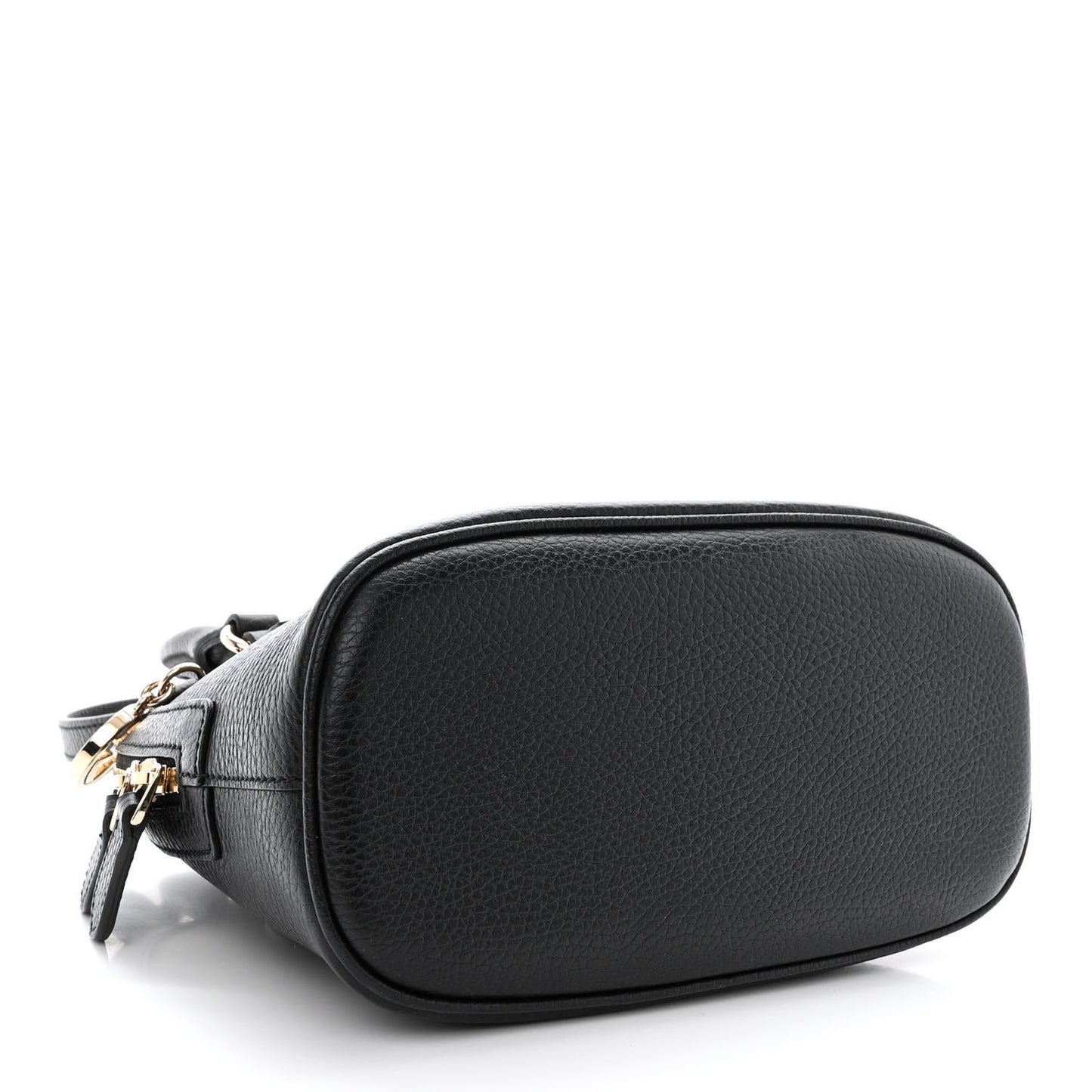 Dollar Calfskin Small GG Charm Dome Bag Black
