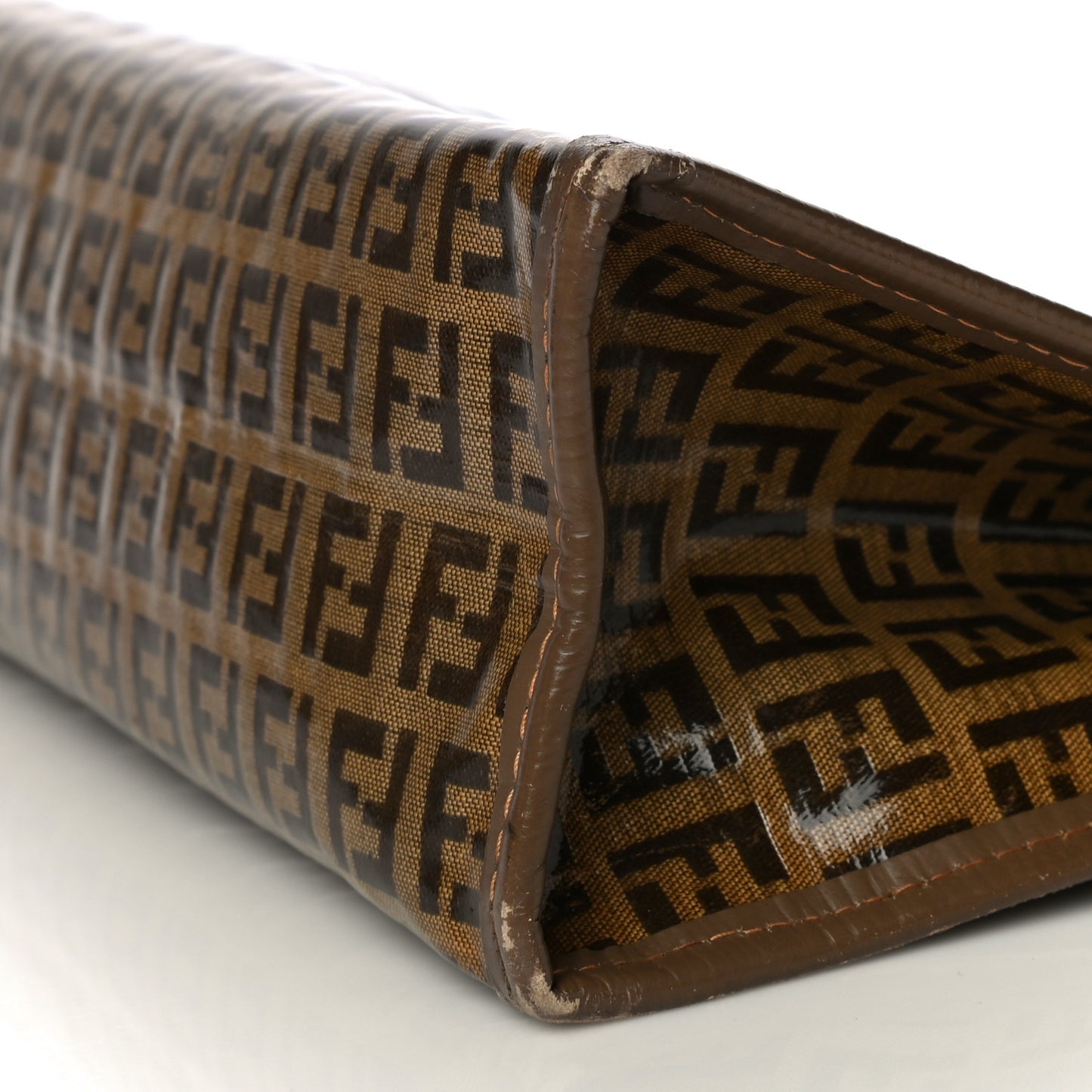 Vinyl Zucchino Zip Pouch Tobacco