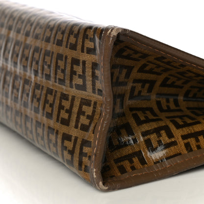 Fendi Vinyl Zucchino Zip Pouch Tobacco 11 of 17
