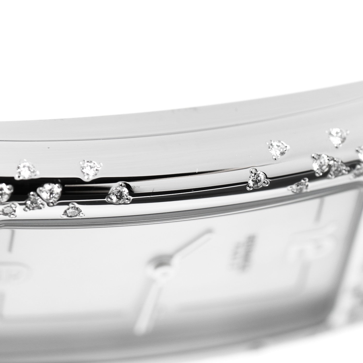 Hermes Stainless Steel Alligator Diamond Mother of Pearl 20mm Nantucket Quartz Watch Bleu Saphir 5 of 8