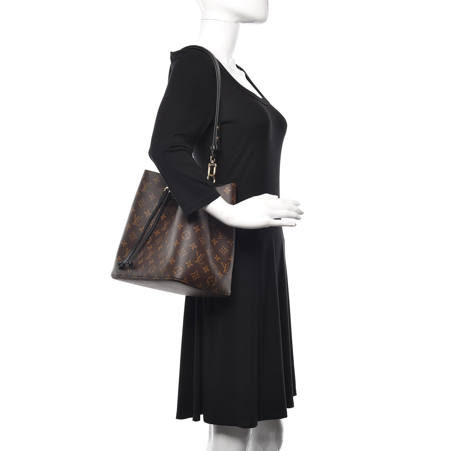 Louis Vuitton Monogram Neonoe MM Black 2 of 9