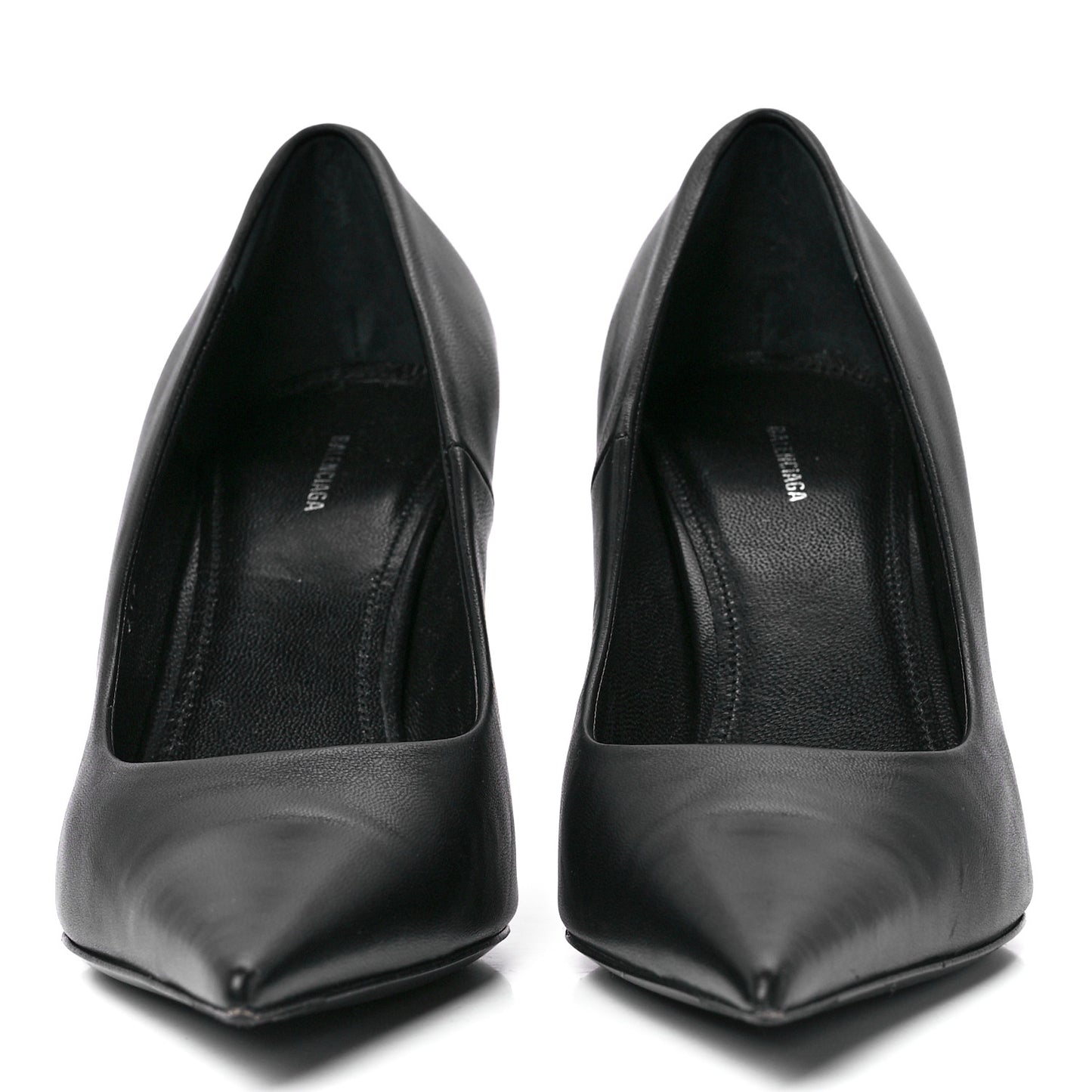 Nappa Square Knife 80mm Pumps 36 Black