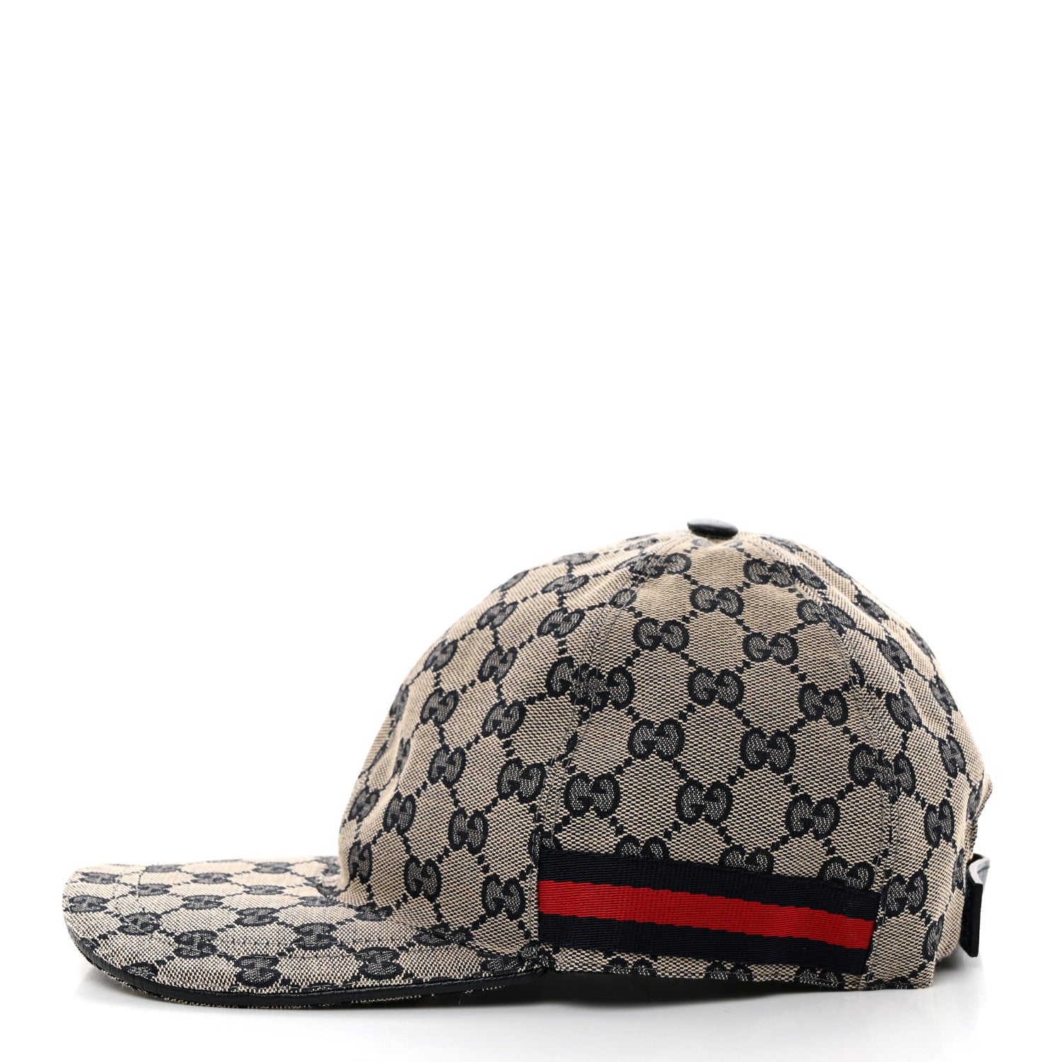 Gucci Monogram Web Baseball Hat XL Beige Blue 4 of 9