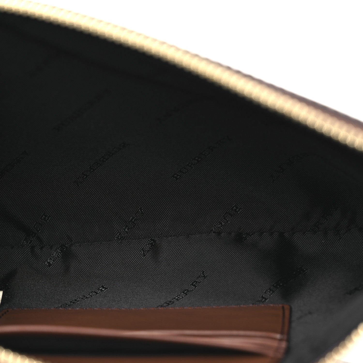 Burberry Horseferry Check Peyton Crossbody Clutch Bag Brown 5 of 10