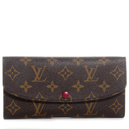 Louis Vuitton Monogram Emilie Wallet Fuschia 1 of 8