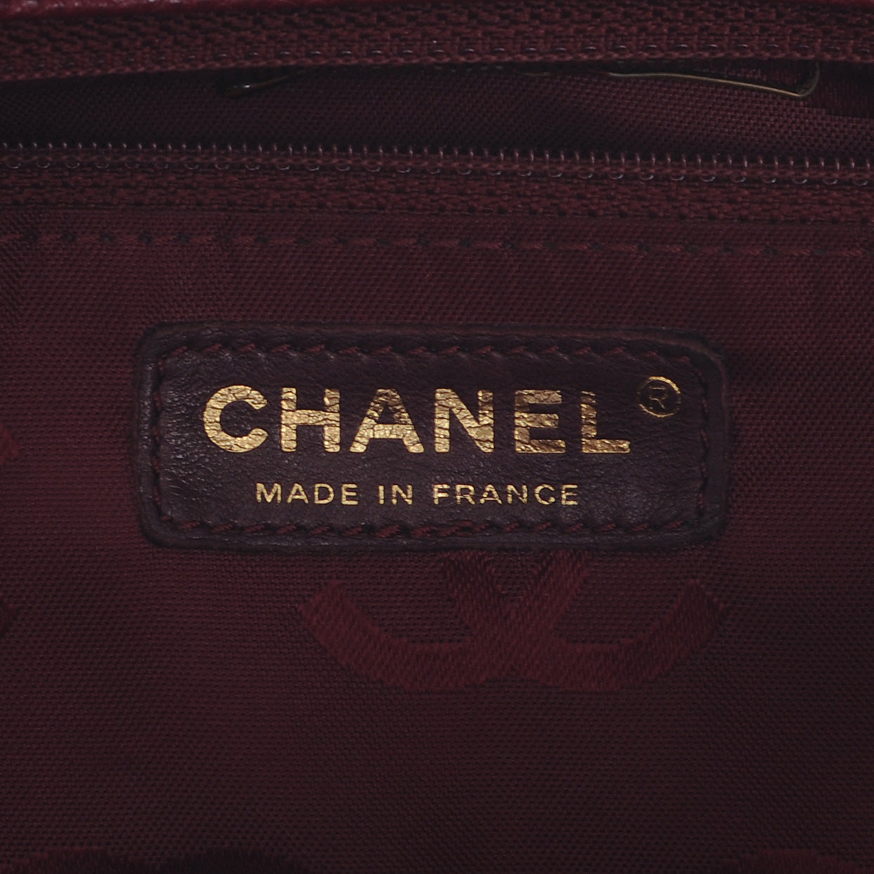 Chanel Caviar CC Shoulder Bag Bordeaux 6 of 7