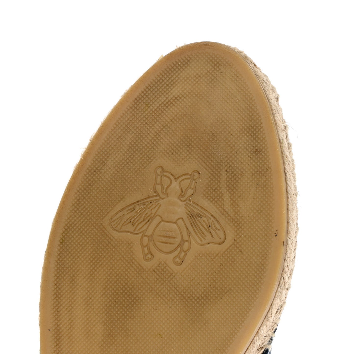 Denim GG Monogram Espadrilles 39 Blue Tea Cuir