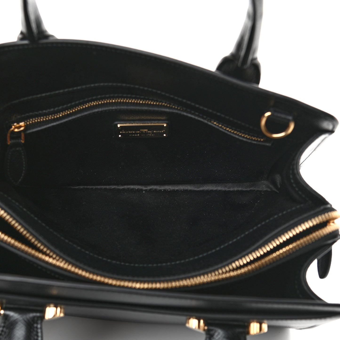 Hammered Calfskin Today Satchel Black