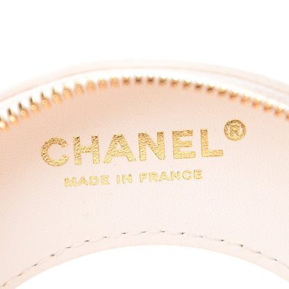 Chanel Lambskin Coco Lifesaver Round Bag Red White 6 of 10