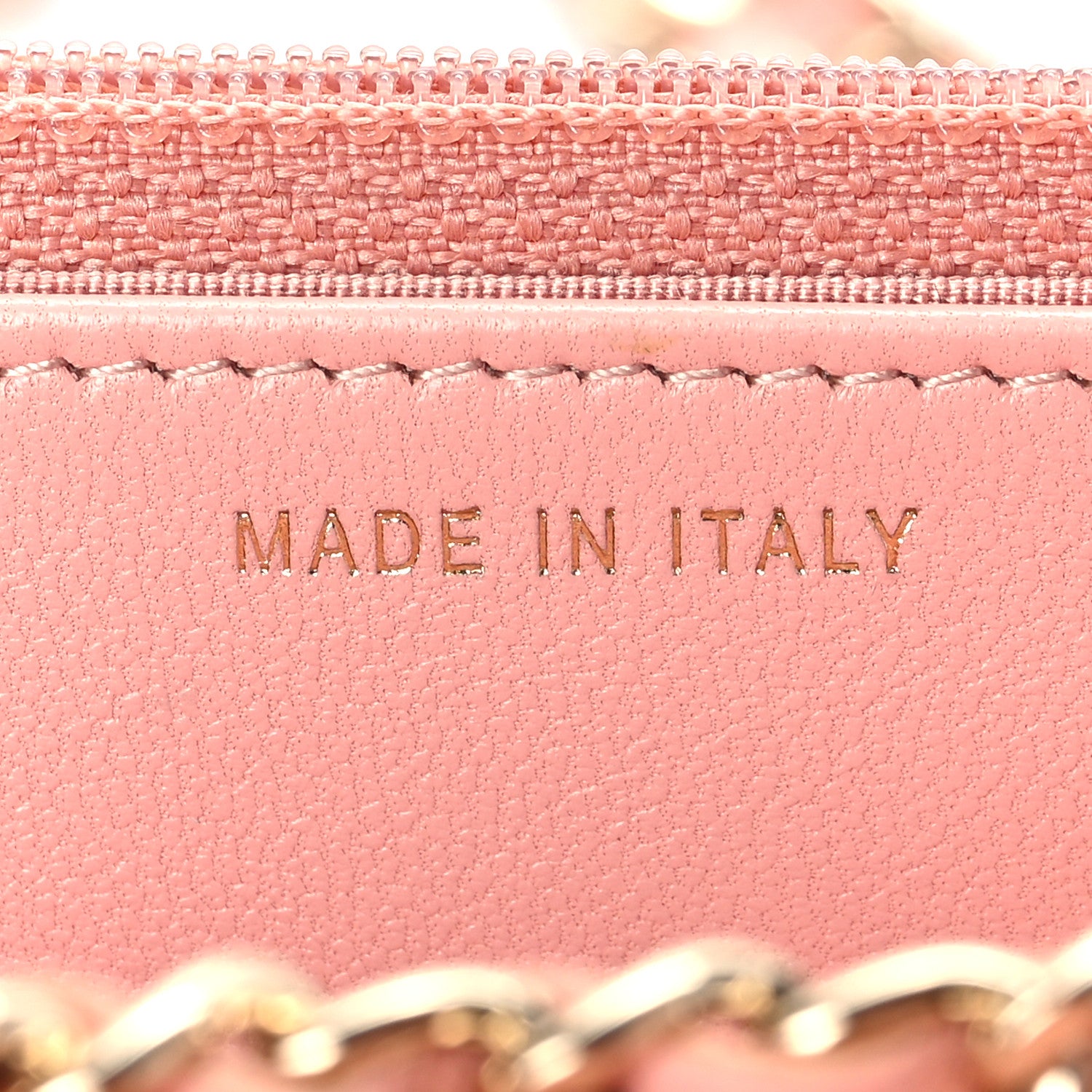 Chanel Lambskin Quilted Trendy CC Wallet On Chain WOC Pink 6 of 8