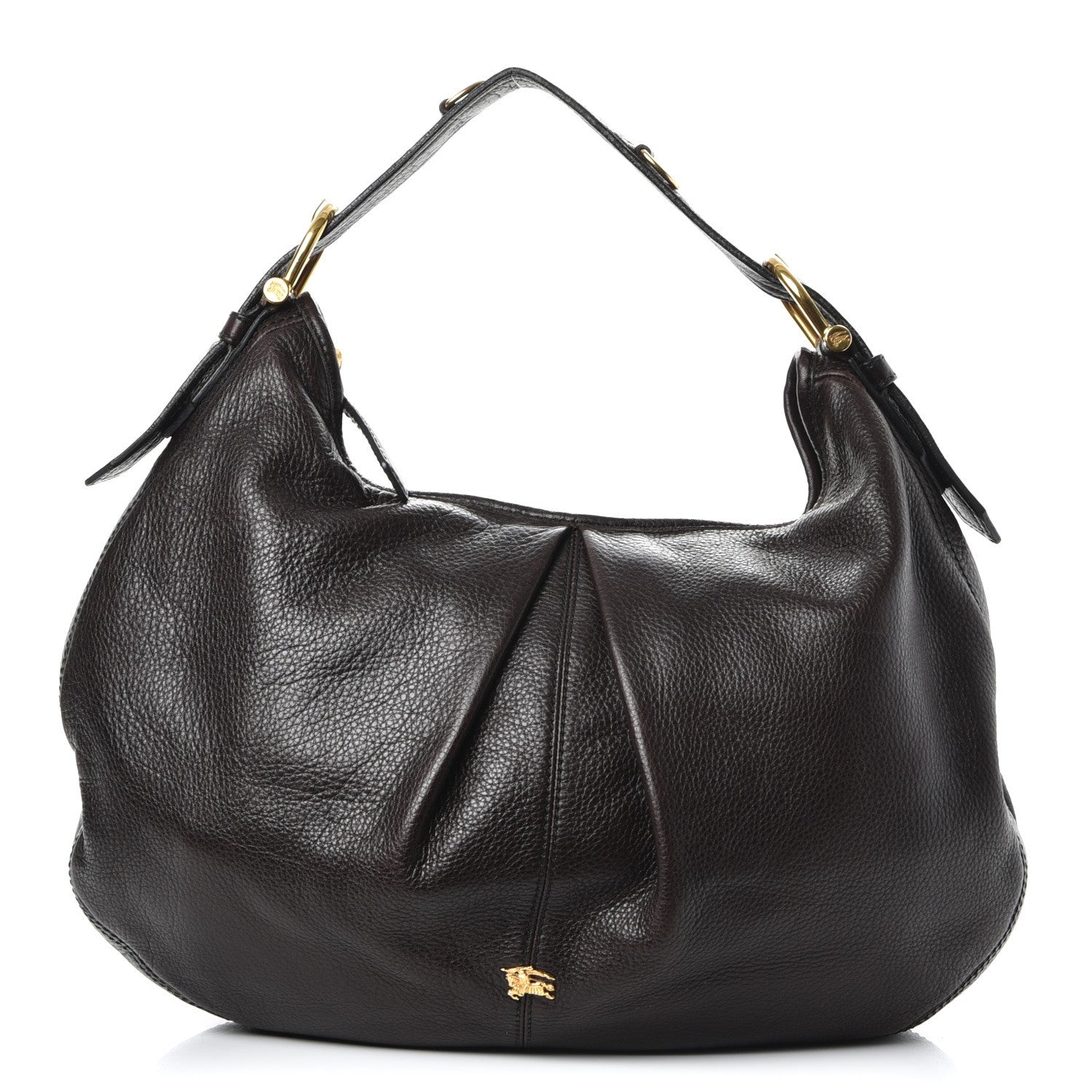 Burberry Calfskin Malika Hobo Dark Brown 1 of 12